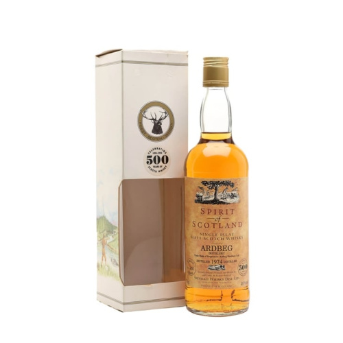 Distillery NAS Year Old – Ardbeg 1974 / 500th Anniversary / Spirit of Scotland / Bot.1994 Islay Whisky (Islay) | N/A% ABV, 700ml – Buy Now