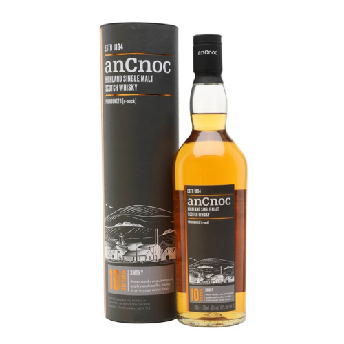 Distillery 10 Year Old – AnCnoc 10 Year Old Peated Highland Single Malt Scotch Whisky (Highland) | N/A% ABV, 700ml – Buy Now