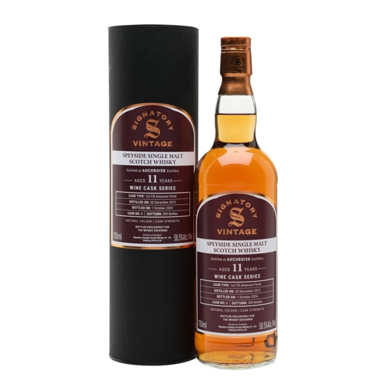 Distillery 11 Year Old – Auchroisk 2012 / 11 Year Old / Amarone Cask / Signatory for The Whisky Exchange Speyside Whisky (Speyside) | N/A% ABV, 700ml – Buy Now
