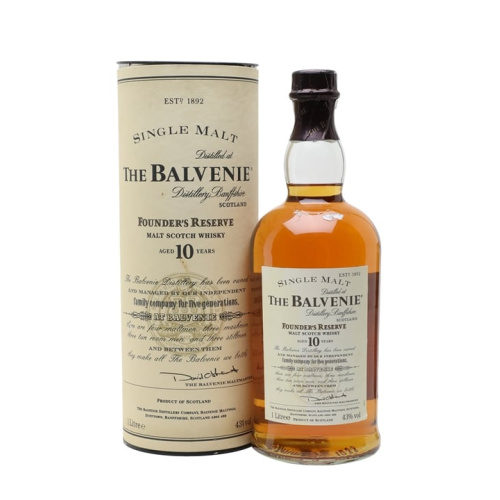Distillery 10 Year Old – Balvenie 10 Year Old Founder's Reserve / Litre / Bot.2000s Speyside Whisky (Speyside) | N/A% ABV, 700ml – Buy Now