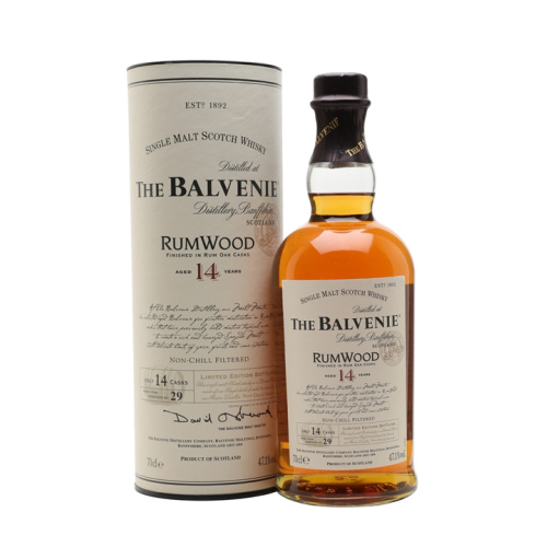 Distillery 14 Year Old – Balvenie 14 Year Old / Rum Wood Finish Speyside Whisky (Speyside) | N/A% ABV, 700ml – Buy Now