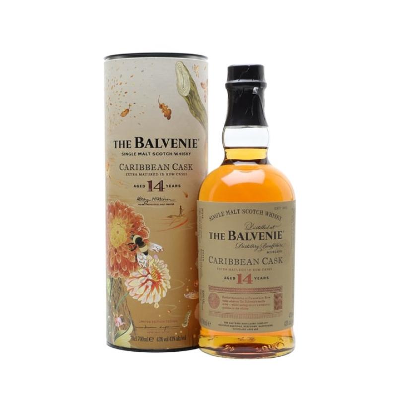 Balvenie 14 Year Old Caribbean Cask Speyside Single Malt Scotch Whisky