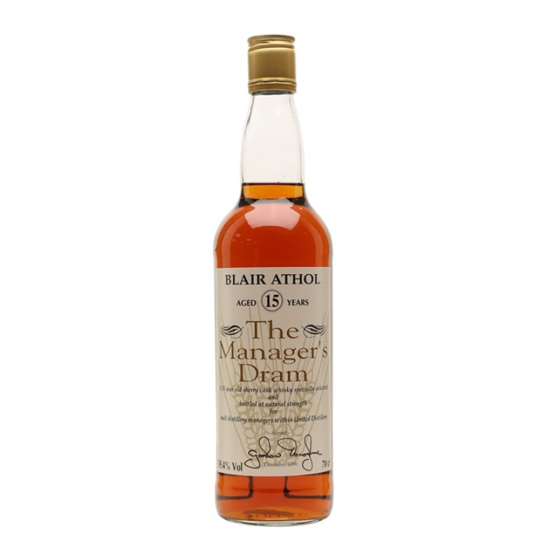 Distillery 15 Year Old – Blair Athol 15 Year Old / Manager's Dram Highland Whisky (Highland) | N/A% ABV, 700ml – Buy Now