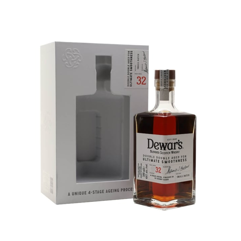 Distillery 32 Year Old – Dewars Double Double 32 Year Old Blended Scotch Whisky (Scotland) | N/A% ABV, 700ml – Buy Now