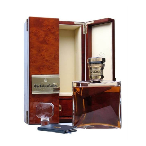The John Walker / Baccarat Crystal Decanter Blended Scotch Whisky Scotland