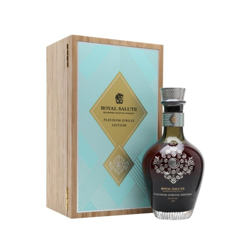 Distillery NAS Year Old – Royal Salute Platinum Jubilee / Queen Mary Brooch (Teal) Blended Whisky (Scotland) | N/A% ABV, 700ml – Buy Now
