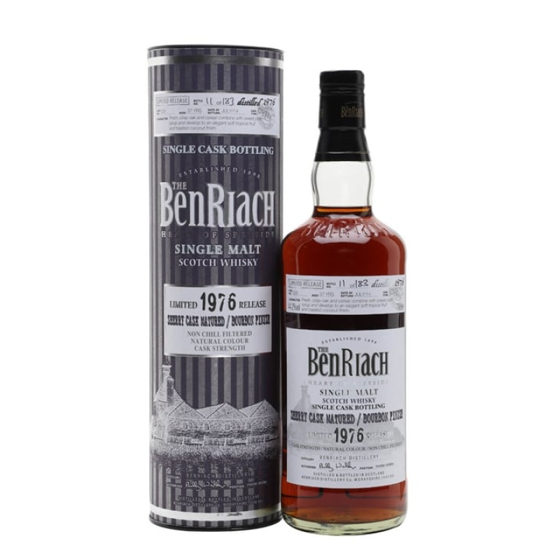 Distillery 37 Year Old – Benriach 1976 / 37 Year Old / Bourbon Finish Cask #529 Speyside Whisky (Speyside) | N/A% ABV, 700ml – Buy Now
