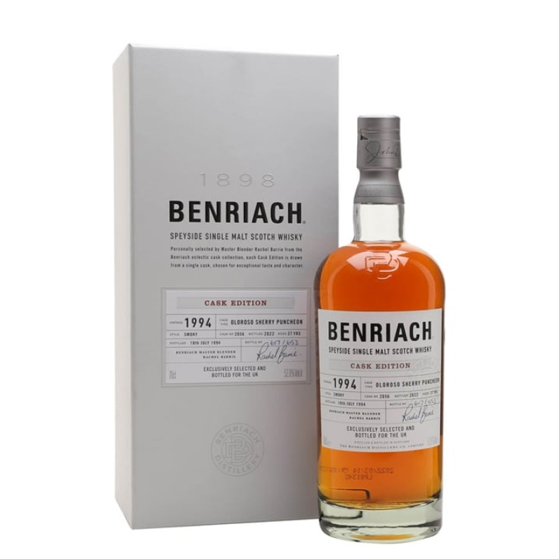 Distillery 27 Year Old – Benriach 1994 / 27 Year Old / Oloroso Cask #2056 / UK Exclusive Speyside Whisky (Speyside) | N/A% ABV, 700ml – Buy Now