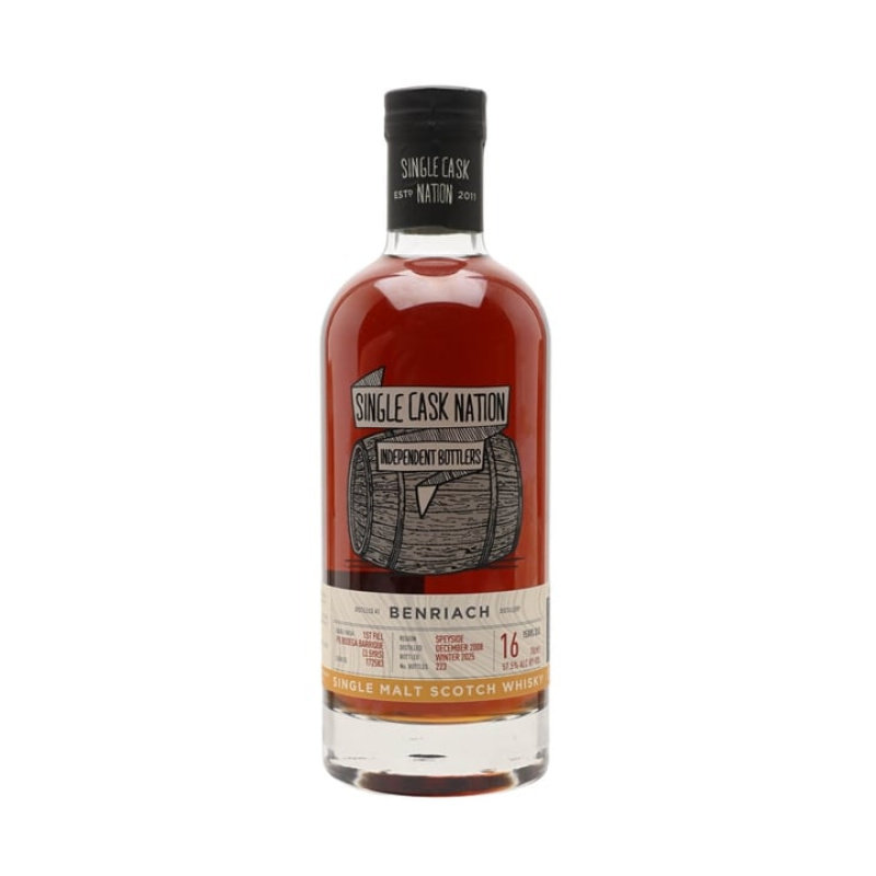 Distillery 16 Year Old – Benriach 2008 / 16 Year Old / PX Finish Cask 172583 / Single Cask Nation Speyside Whisky (Speyside) | N/A% ABV, 700ml – Buy Now