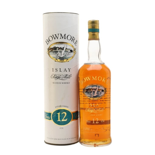 Distillery 12 Year Old – Bowmore 12 Year Old / Bot.1990s / Litre Islay Whisky (Islay) | N/A% ABV, 700ml – Buy Now