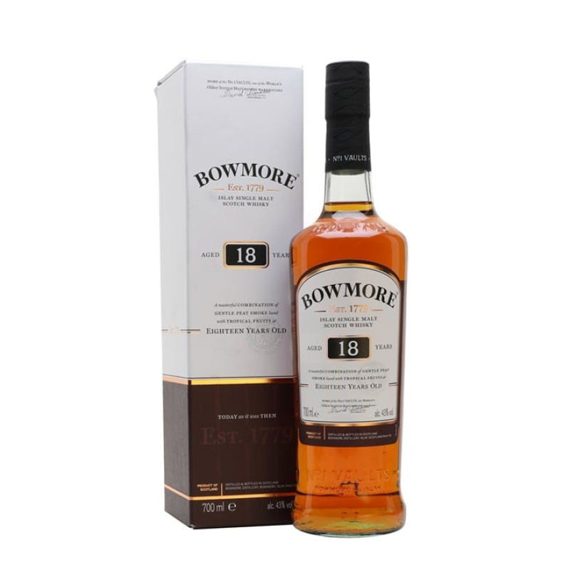 Distillery 18 Year Old – Bowmore 18 Year Old Islay Single Malt Scotch Whisky (Islay) | N/A% ABV, 700ml – Buy Now