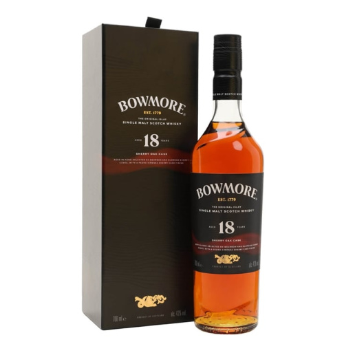 Distillery 18 Year Old – Bowmore 18 Year Old / Sherry Oak Islay Single Malt Scotch Whisky (Islay) | N/A% ABV, 700ml – Buy Now