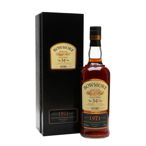 Distillery 34 Year Old – Bowmore 1971 / 34 Year Old / Sherry Cask Islay Whisky (Islay) | N/A% ABV, 700ml – Buy Now