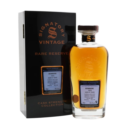 Distillery 41 Year Old – Bowmore 1974 / 41 Year Old / Signatory Islay Single Malt Scotch Whisky (Islay) | N/A% ABV, 700ml – Buy Now