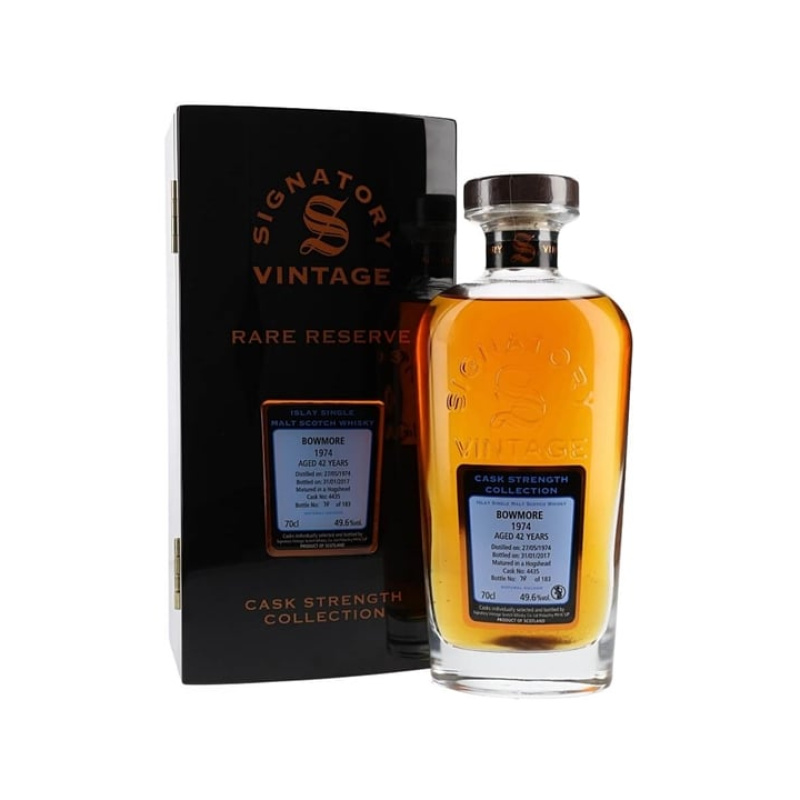 Bowmore 1974 / 42 Year Old / Sherry Cask #4435 / Signatory Islay Single Malt Scotch Whisky