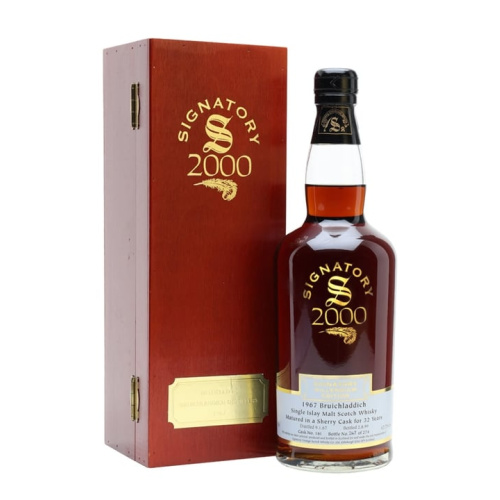 Distillery 32 Year Old – Bruichladdich 1967 / 32 Year Old / Sherry Cask / Cask #161 / Signatory Islay Whisky (Islay) | N/A% ABV, 700ml – Buy Now