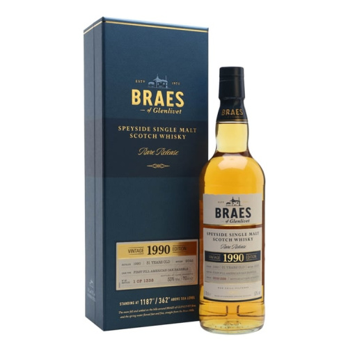 Distillery 31 Year Old – Braes of Glenlivet 1990 / 31 Year Old / Secret Speyside Speyside Whisky (Speyside) | N/A% ABV, 700ml – Buy Now