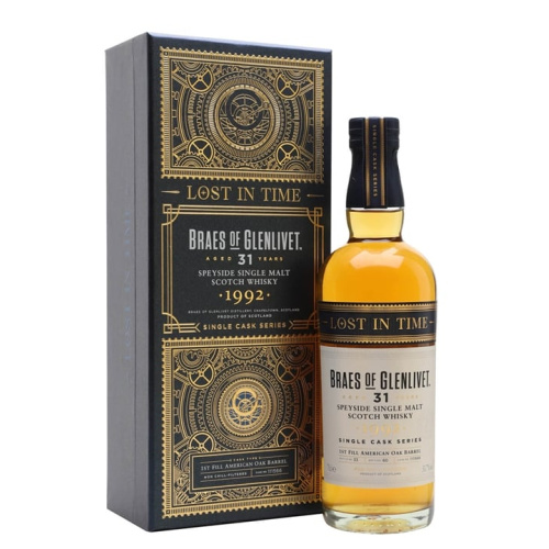 Braes of Glenlivet 1992 / 31 Year Old / Cask 111566 / Lost In Time Series Speyside Single Malt Scotch Whisky