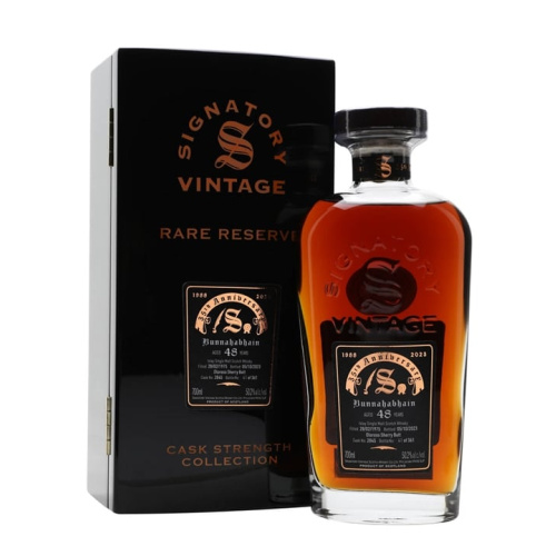 Distillery 48 Year Old – Bunnahabhain 1975 / 48 Year Old / Signatory 35th Anniversary Islay Whisky (Islay) | N/A% ABV, 700ml – Buy Now