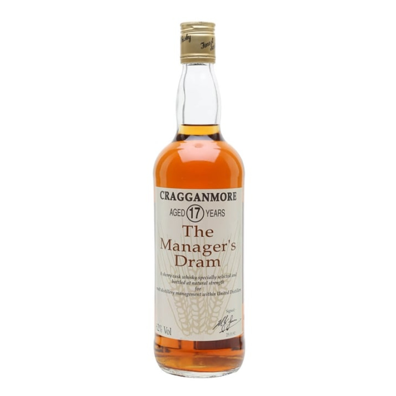 Distillery 17 Year Old – Cragganmore 17 Year Old / Manager's Dram Speyside Whisky (Speyside) | N/A% ABV, 700ml – Buy Now