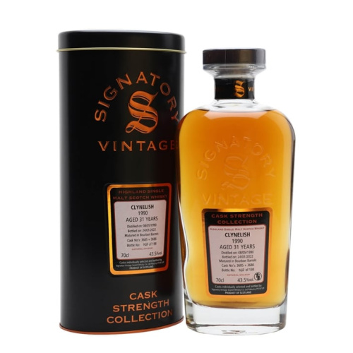 Distillery 31 Year Old – Clynelish 1990 / 31 Year Old / Signatory Highland Whisky (Highland) | N/A% ABV, 700ml – Buy Now