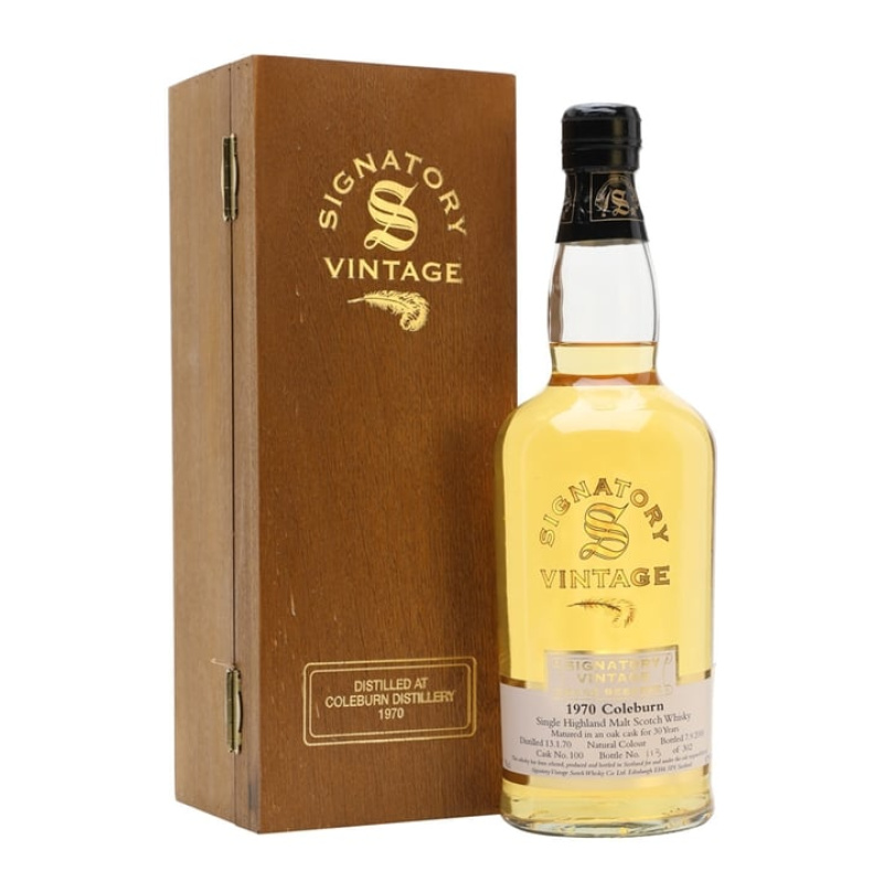 Distillery 30 Year Old – Coleburn 1970 / 30 Year Old / Signatory Speyside Whisky (Speyside) | N/A% ABV, 700ml – Buy Now