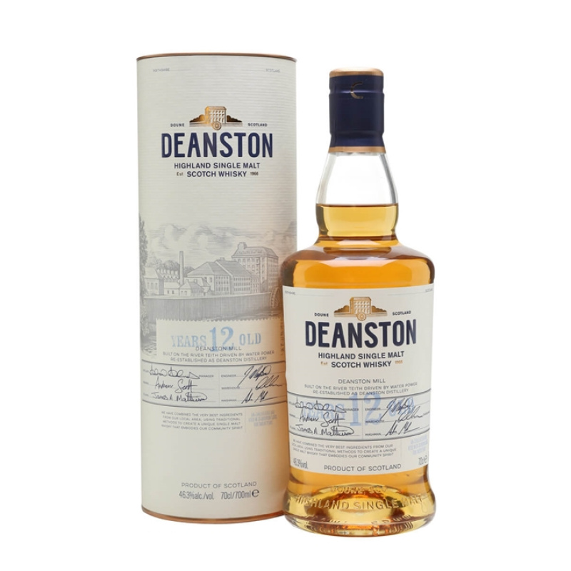 Deanston 12 Year Old / Unchillfiltered Highland Single Malt Scotch Whisky