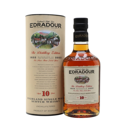 Distillery 10 Year Old – Edradour 10 Year Old Highland Single Malt Scotch Whisky (Highland) | N/A% ABV, 700ml – Buy Now