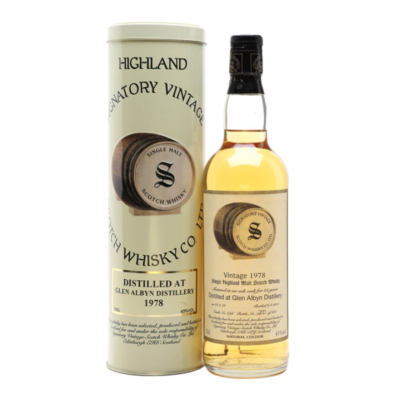 Distillery NAS Year Old – Glen Albyn 1978 / Signatory / Bot.2001 / Cask #696 Highland Whisky (Highland) | N/A% ABV, 700ml – Buy Now