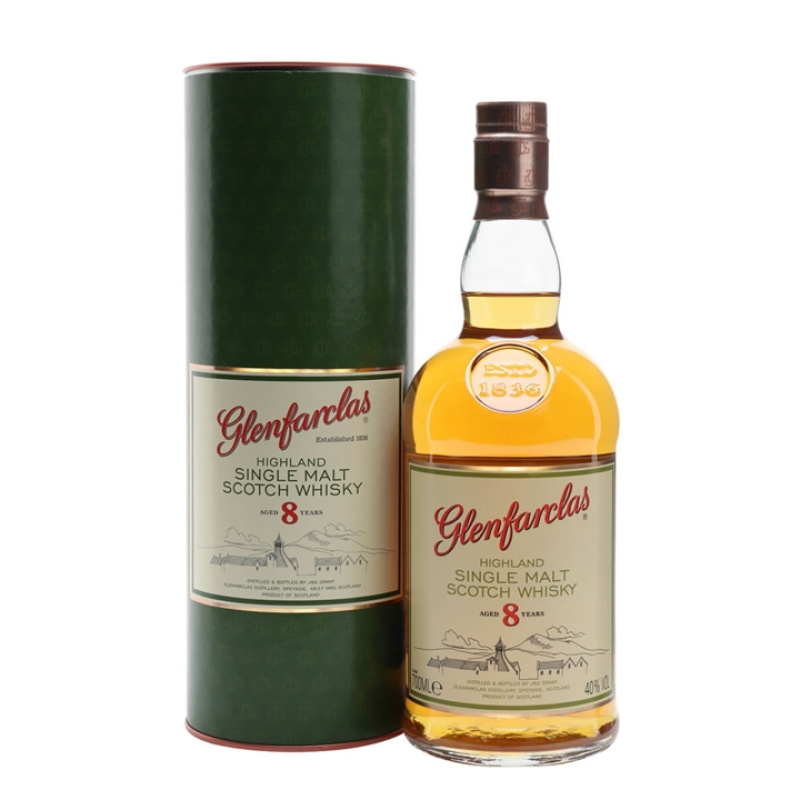 Distillery 8 Year Old – Glenfarclas 8 Year Old Speyside Single Malt Scotch Whisky (Speyside) | N/A% ABV, 700ml – Buy Now