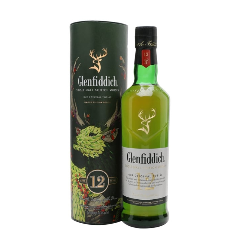 Distillery 12 Year Old – Glenfiddich 12 Year Old Speyside Single Malt Scotch Whisky (Speyside) | N/A% ABV, 700ml – Buy Now