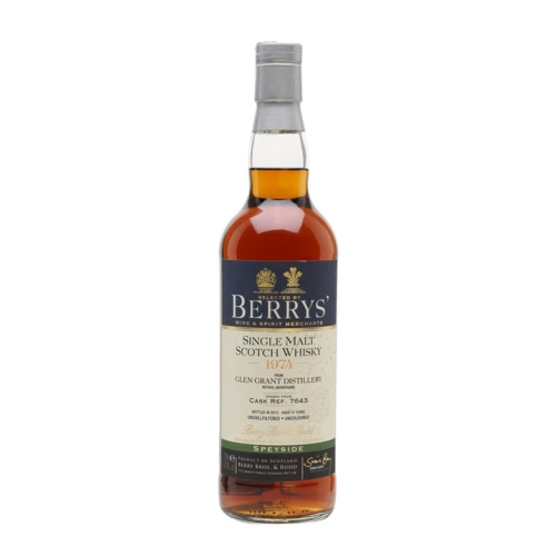 Distillery NAS Year Old – Glen Grant 1974 / Bot.2012 / Sherry Cask #7643 / Berry Bros & Rudd Speyside Whisky (Speyside) | N/A% ABV, 700ml – Buy Now
