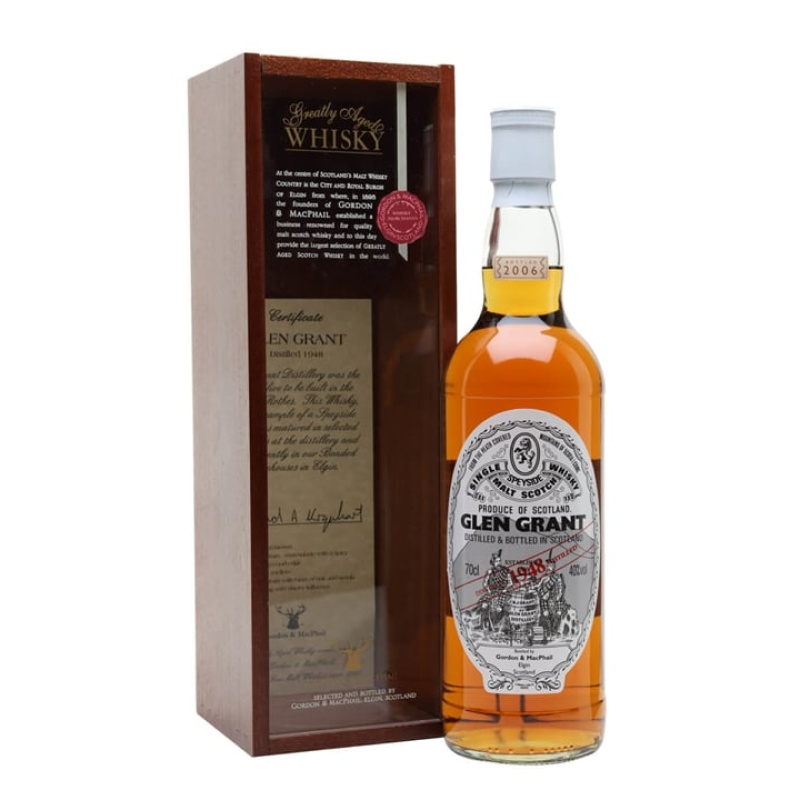 Distillery 58 Year Old – Glen Grant 1948 / 58 Year Old / Gordon & MacPhail Speyside Whisky (Speyside) | N/A% ABV, 700ml – Buy Now