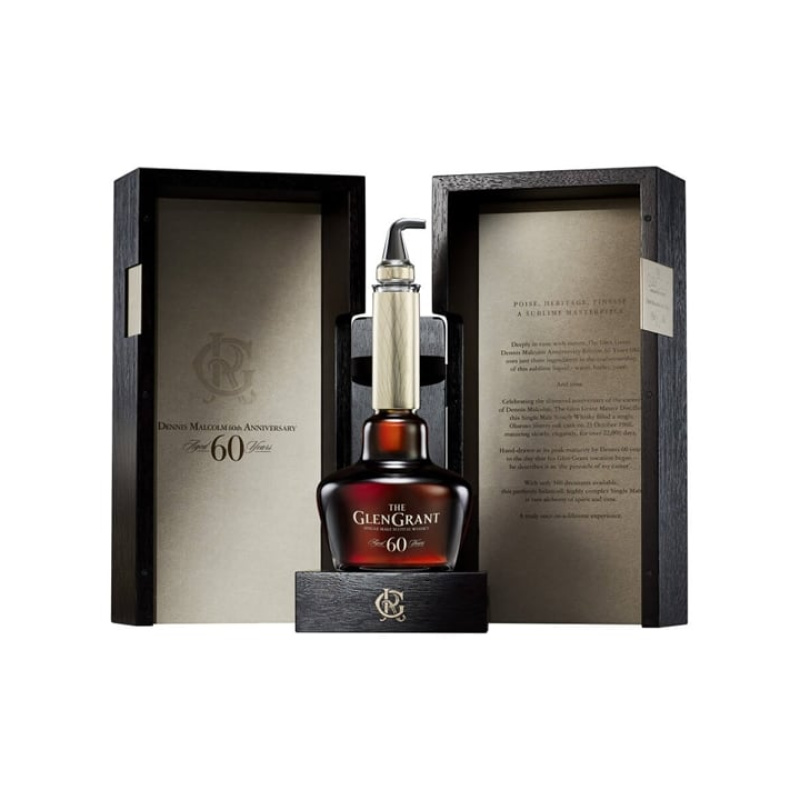 Distillery 60 Year Old – Glen Grant 1960 / 60 Year Old / Dennis Malcolm 60th Anniversary Speyside Whisky (Speyside) | N/A% ABV, 700ml – Buy Now