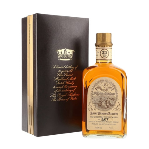 Glen Grant 25 Year Old / Royal Wedding Reserve Speyside Single Malt Scotch Whisky