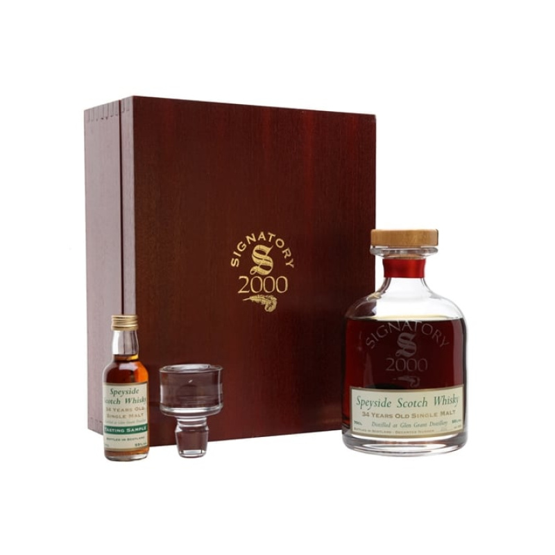 Distillery 34 Year Old – Glen Grant 1965 / 34 Year Old / Sherry Cask / Signatory Speyside Whisky (Speyside) | N/A% ABV, 700ml – Buy Now