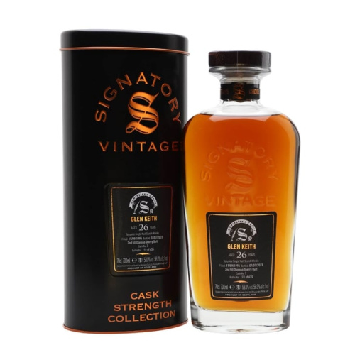 Glen Keith 1996 / 26 Year Old / Sherry Cask / Signatory Symington’s Choice Speyside Single Malt Scotch Whisky