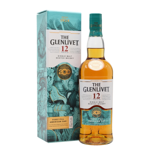 Distillery 12 Year Old – Glenlivet 12 Year Old First-fill American Oak / 200th Anniversary Speyside Whisky (Speyside) | N/A% ABV, 700ml – Buy Now
