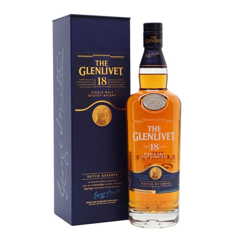 Distillery 18 Year Old – Glenlivet 18 Year Old Batch Reserve Speyside Single Malt Scotch Whisky (Speyside) | N/A% ABV, 700ml – Buy Now