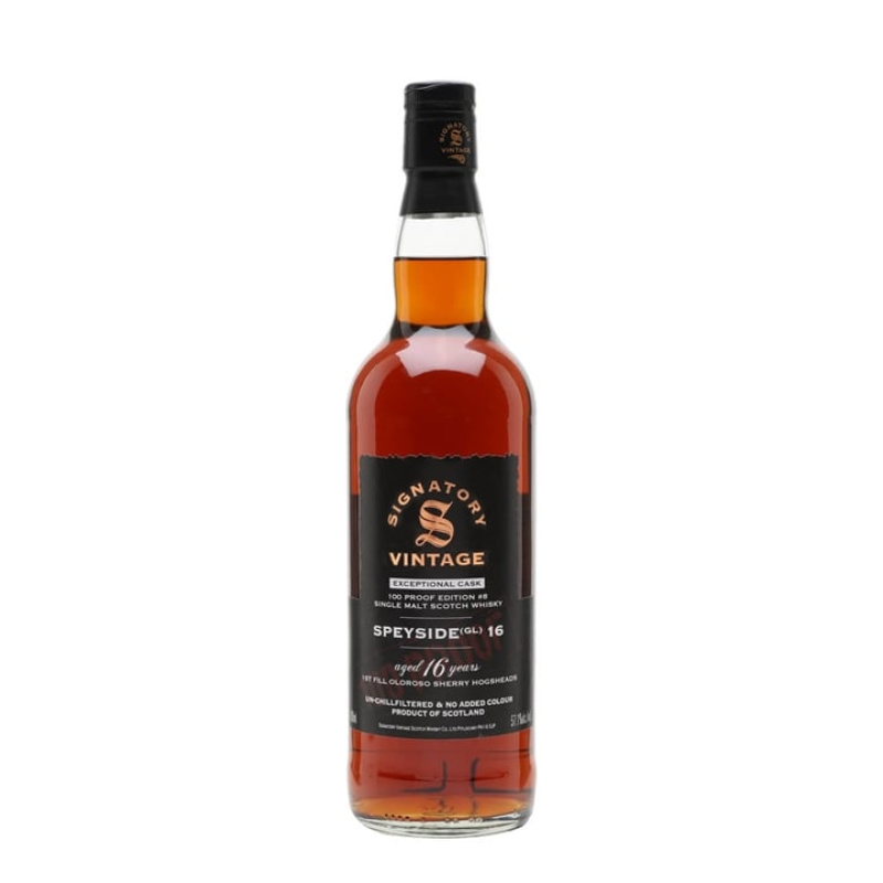 Distillery 16 Year Old – Speyside (GL) 16 Year Old / 100 Proof Exceptional Edition 8 / Signatory Speyside Whisky (Speyside) | N/A% ABV, 700ml – Buy Now