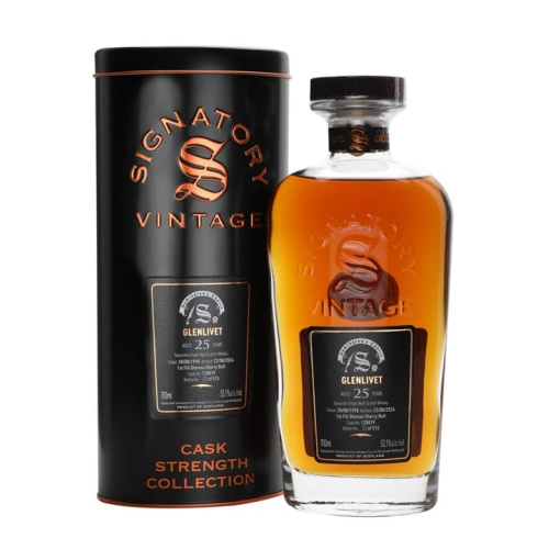 Distillery 25 Year Old – Glenlivet 1998 / 25 Year Old / Oloroso Cask 128819 /Signatory Symington’s Choice Speyside Whisky (Speyside) | N/A% ABV, 700ml – Buy Now