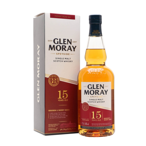 Glen Moray 15 Year Old Speyside Single Malt Scotch Whisky