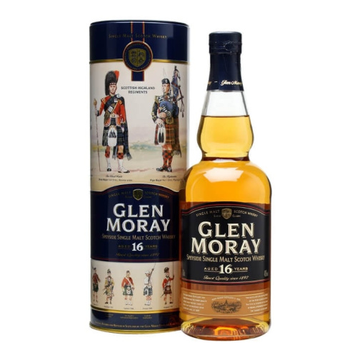 Distillery 16 Year Old – Glen Moray 16 Year Old / Scottish Highland Regiment Speyside Whisky (Speyside) | N/A% ABV, 700ml – Buy Now