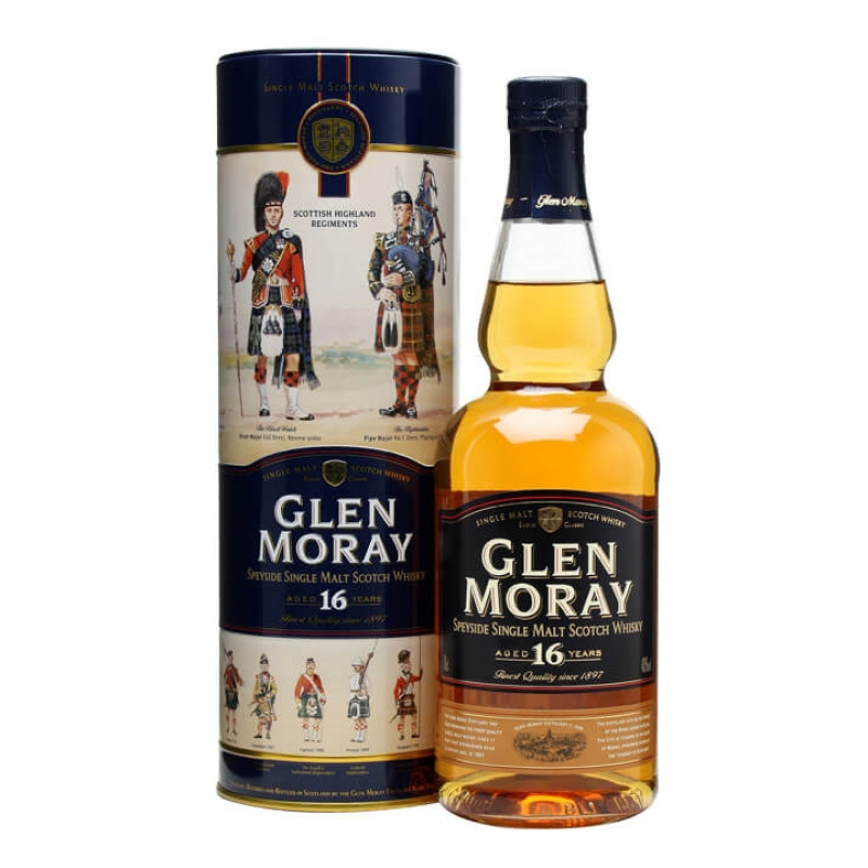 Distillery 16 Year Old – Glen Moray 16 Year Old / Scottish Highland Regiment Speyside Whisky (Speyside) | N/A% ABV, 700ml – Buy Now