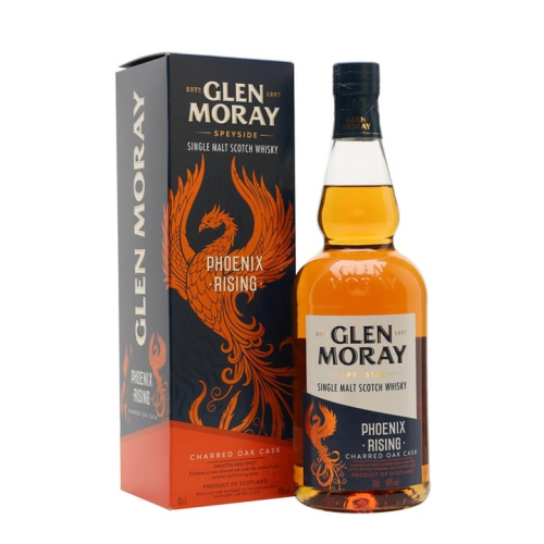 Glen Moray Phoenix Rising / Charred Oak Casks Speyside Single Malt Scotch Whisky