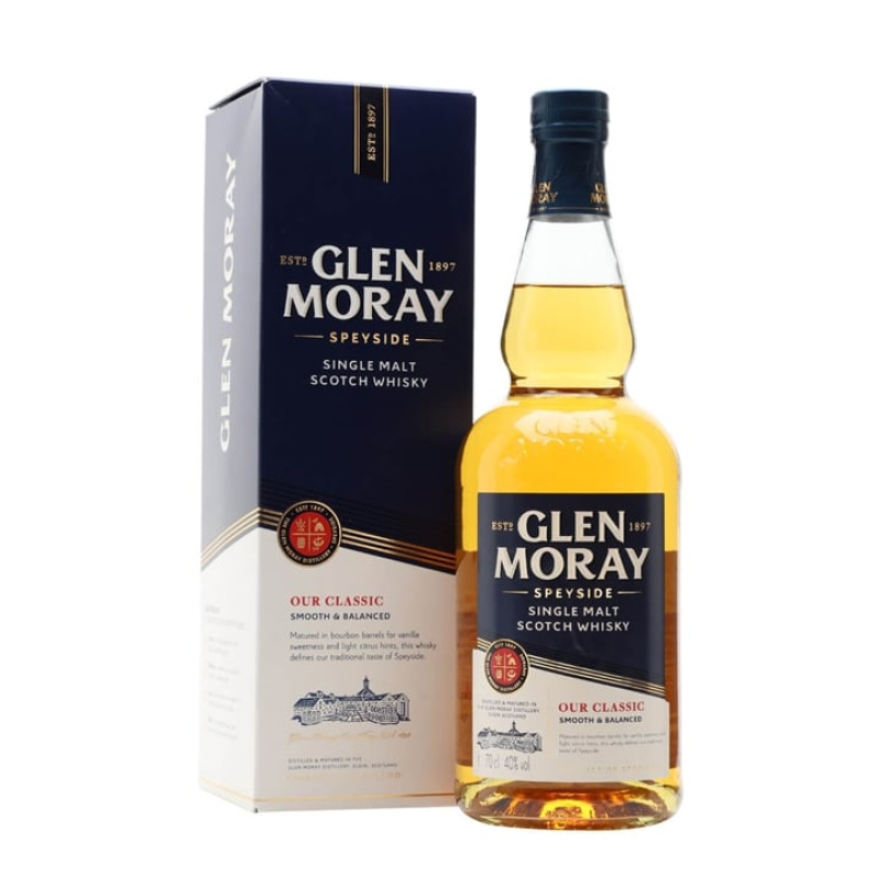Distillery NAS Year Old – Glen Moray Classic Speyside Single Malt Scotch Whisky (Speyside) | N/A% ABV, 700ml – Buy Now
