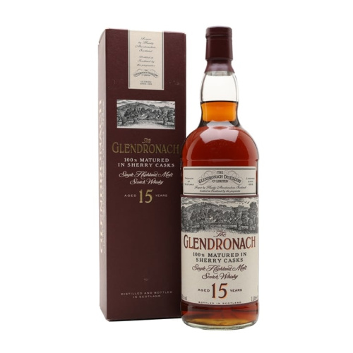 Glendronach 15 Year Old / Sherry Cask / Litre Highland Single Malt Scotch Whisky