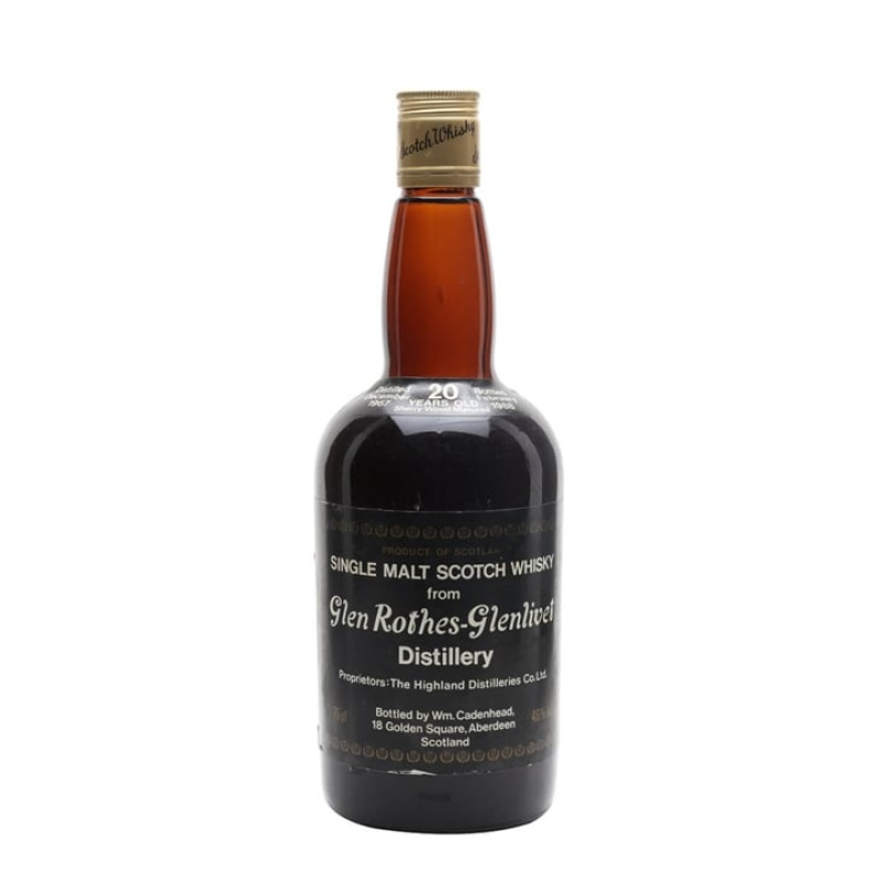 Distillery 20 Year Old – Glenrothes 1967 / 20 Year Old / Sherry Cask / Cadenhead's Speyside Whisky (Speyside) | N/A% ABV, 700ml – Buy Now