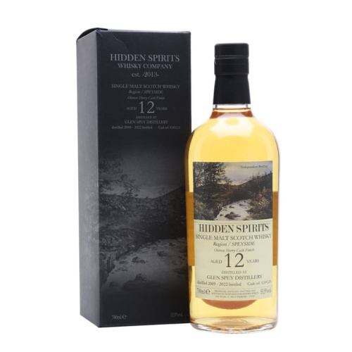 Distillery 12 Year Old – Glen Spey 2009 / 12 Year Old / Hidden Spirits Speyside Whisky (Speyside) | N/A% ABV, 700ml – Buy Now