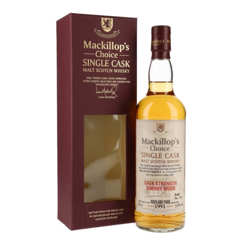 Distillery 15 Year Old – Highland Park 1991 / 15 Year Old / Sherry Cask / Mackillop's Island Whisky (Highland) | N/A% ABV, 700ml – Buy Now
